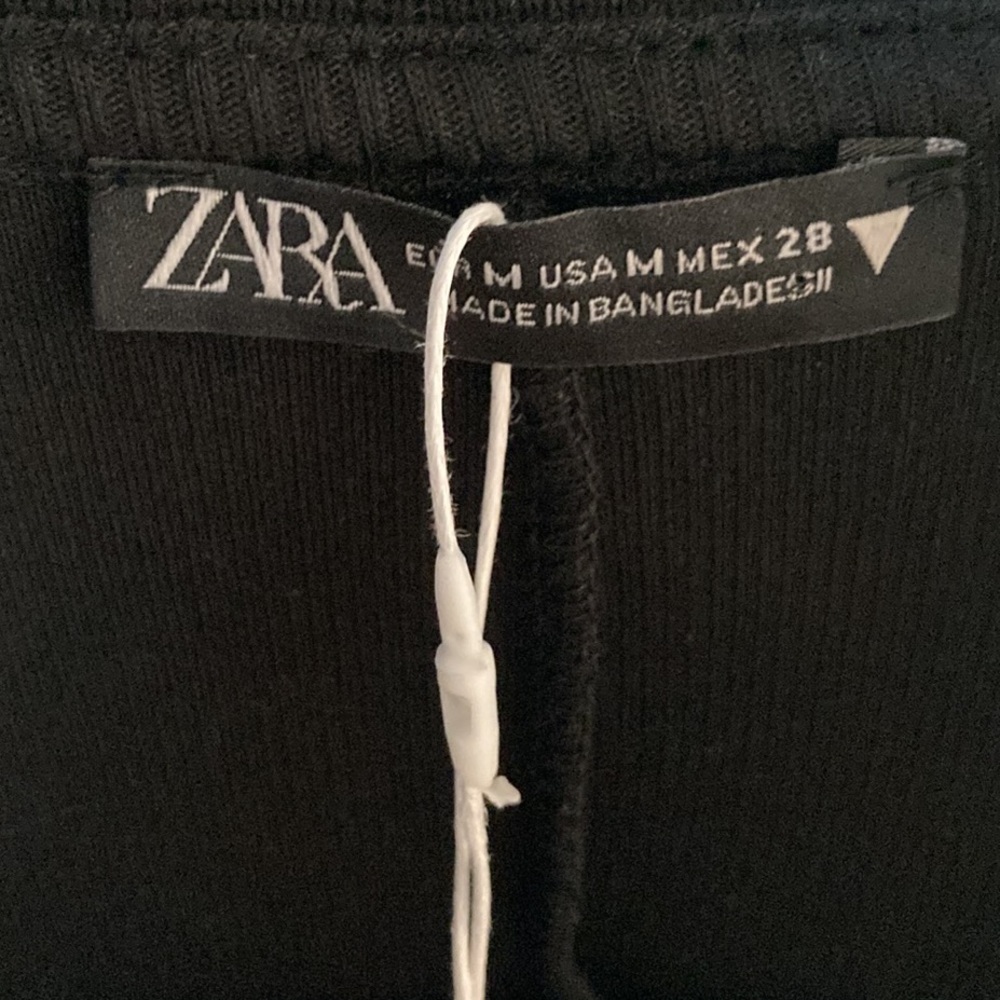 Zara Ribbed Polo Mini Dress - Picture 2 of 10